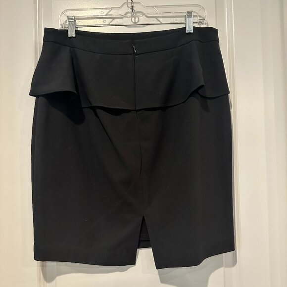 Express Black Peplum Pencil Skirt, Size 12 - Picture 11 of 12